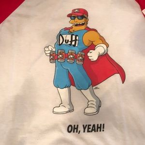 Neff x The Simpson’s Men’s XL DuffMan Baseball Tee